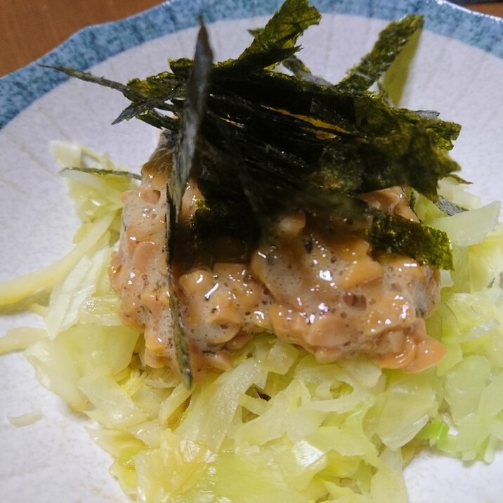 ダイエット 納豆温キャベツ 味付き海苔 レシピ 作り方 By あやめぇ 楽天レシピ ダイエット 納豆温キャベツ 味付き海苔 レシピ 作り方 By あやめぇ 楽天レシピ